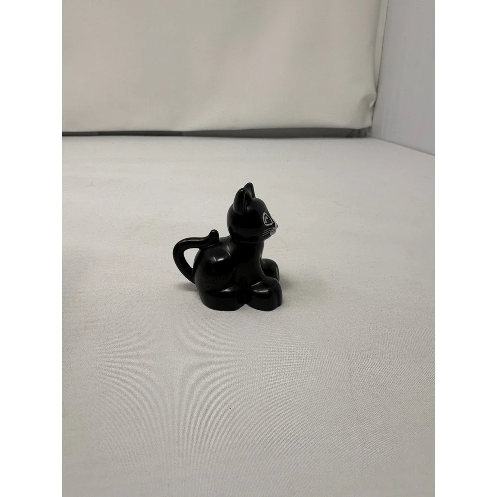 Lego Duplo Black Cat Figure Pet Animal Replacement Minifigure Miniature